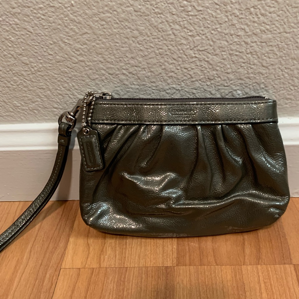 Coach Patent Coach Wristlet
